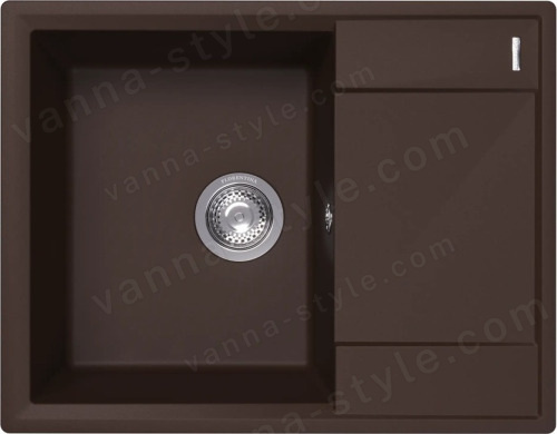 Кухонная мойка Florentina Консул 23.020.C0640.206 64x50 из кварцевого композита, брауни