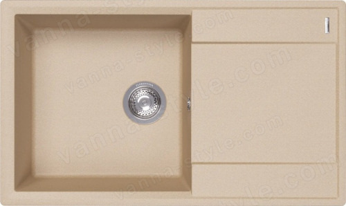 Кухонная мойка Florentina Консул 23.020.D0840.104 84x50 из кварцевого композита, бежевый