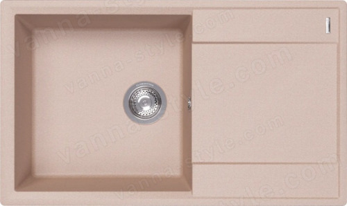 Кухонная мойка Florentina Консул 23.020.D0840.107 84x50 из кварцевого композита, песочный
