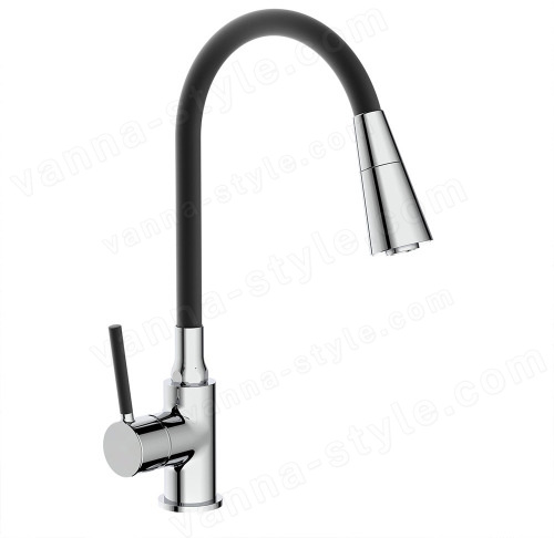 Смеситель для кухни FRAP H44 F4044 с гибким изливом, хром