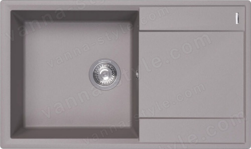 Кухонная мойка Florentina Консул 23.020.D0840.305 84x50 из кварцевого композита, грей