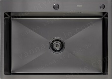 Кухонная мойка FRAP FS7050-9 70x50 стальная, оружейная сталь 70x50 стальная, оружейная сталь