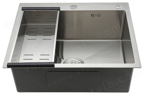 Кухонная мойка Gappo GS6050 60x50 стальная, сатин