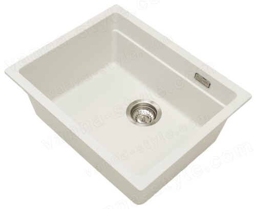 Кухонная мойка Grandex Aqua 500201 56x45 из кварцевого композита, белый 56x45 из кварцевого композита, белый