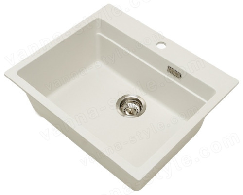 Кухонная мойка Grandex Aqua 500501 60x51 из кварцевого композита, белый 60x51 из кварцевого композита, белый