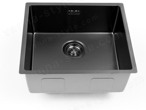 Кухонная мойка Grandex Aqua 5010863 49x44 стальная, графит 49x44 стальная, графит
