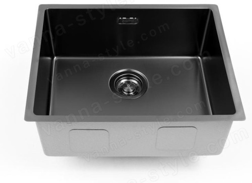 Кухонная мойка Grandex Aqua 5011363 54x44 стальная, графит 54x44 стальная, графит