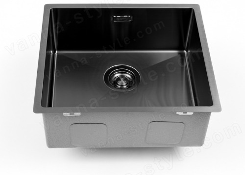 Кухонная мойка Grandex Aqua 5040603 49x44 стальная, графит 49x44 стальная, графит