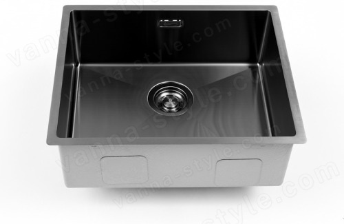Кухонная мойка Grandex Aqua 5041743 54x44 стальная, графит 54x44 стальная, графит