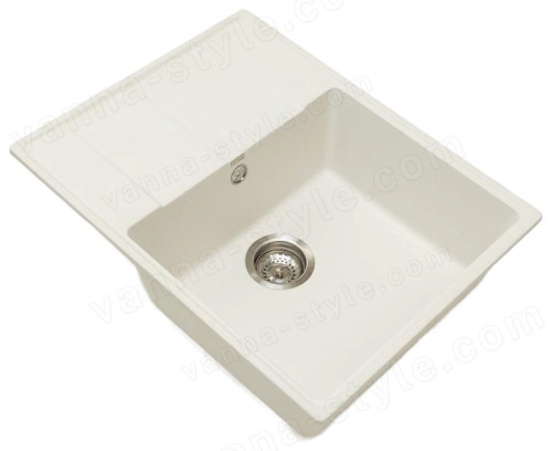 Кухонная мойка Grandex Aqua 600311 65x50 из кварцевого композита, белый 65x50 из кварцевого композита, белый