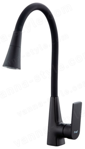 Смеситель для кухни FRAP H71 F4471-6 с гибким изливом, черный