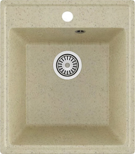 Кухонная мойка Maretti Китчен 425 KT425-BE 43x49 из искусственного камня, бежевый