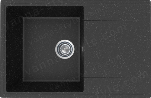 Кухонная мойка Maretti Китчен 735 KT735-BL 74x48 из искусственного камня, черный