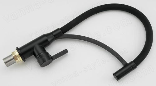 Смеситель для кухни FRAP H52 F4552-6 с гибким изливом, черный
