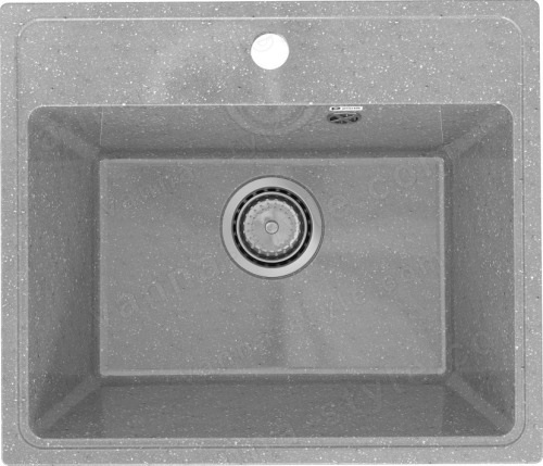 Кухонная мойка Practik PR-490 PR-M-490-003 49x42 из искусственного камня, серый