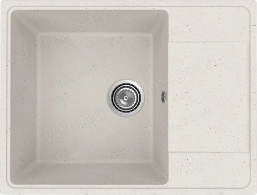 Кухонная мойка Practik PR-M-650-001 65x50 из искусственного камня, белый 65x50 из искусственного камня, белый
