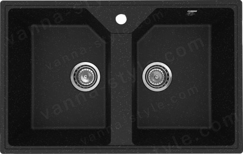 Кухонная мойка Practik PR-M-770-004 77x49 из искусственного камня, черный 77x49 из искусственного камня, черный