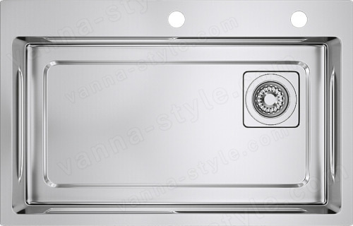 Кухонная мойка Raglo R702 R702.7246.05 72x46 стальная, сатин