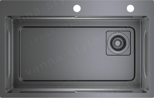 Кухонная мойка Raglo R702 R702.7246.09 72x46 стальная, графит