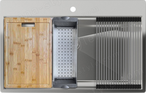 Кухонная мойка Rivelato 8050 80x50 стальная, нержавеющая сталь 80x50 стальная, нержавеющая сталь