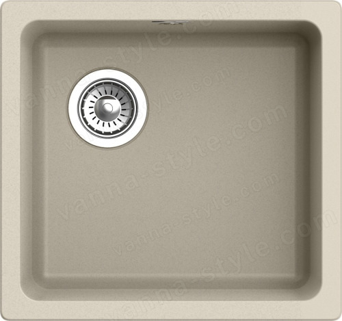 Кухонная мойка Rivelato BK-45 beige scuro 49x46 из кварцевого композита, темно-бежевый 49x46 из кварцевого композита, темно-бежевый
