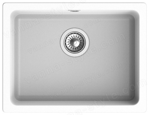 Кухонная мойка Rivelato BK-50 brina 56x43 из кварцевого композита, иней 56x43 из кварцевого композита, иней