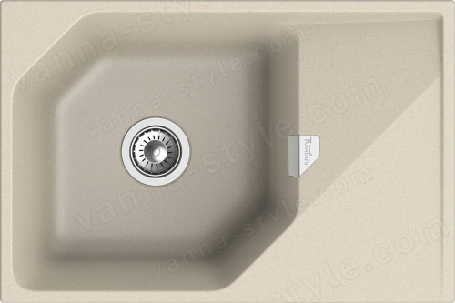 Кухонная мойка Rivelato LS-75 beige scuro 75x50 из кварцевого композита, темно-бежевый 75x50 из кварцевого композита, темно-бежевый