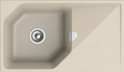 Кухонная мойка Rivelato LS-85 beige scuro 85x50 из кварцевого композита, темно-бежевый 85x50 из кварцевого композита, темно-бежевый