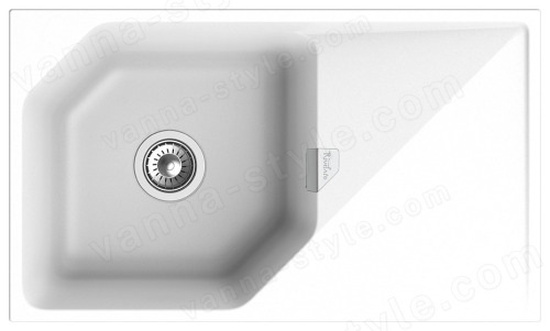 Кухонная мойка Rivelato LS-85 brina 85x50 из кварцевого композита, иней 85x50 из кварцевого композита, иней