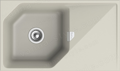 Кухонная мойка Rivelato LS-85 topazio 85x50 из кварцевого композита, топаз 85x50 из кварцевого композита, топаз
