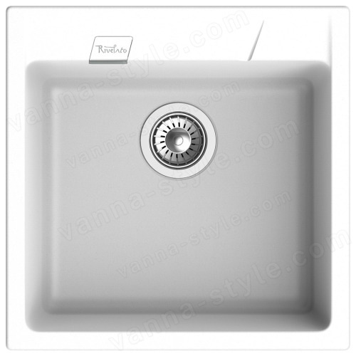 Кухонная мойка Rivelato RM-50 brina 50x51 из кварцевого композита, иней 50x51 из кварцевого композита, иней