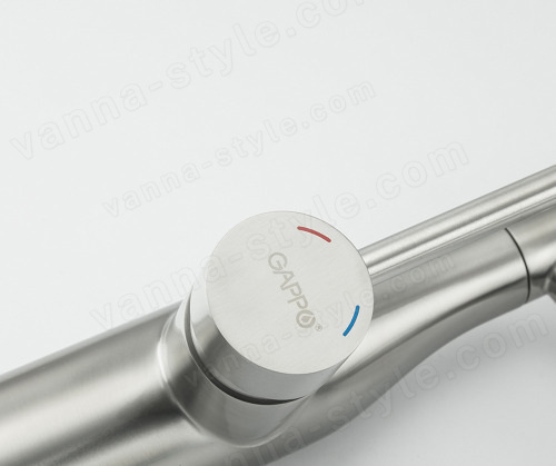 Смеситель для кухни Gappo G4398-55 с гибким изливом, сатин