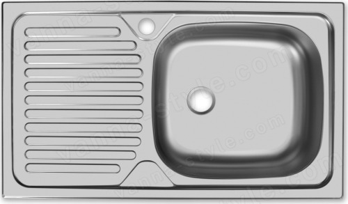 Кухонная мойка UKINOX Классика CLM760.435 ---5K 1R 76x44 стальная, матовая сталь