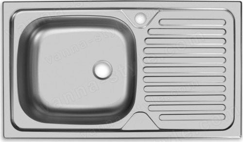 Кухонная мойка UKINOX Классика CLM760.435 ---5K 2L 76x44 стальная, матовая сталь