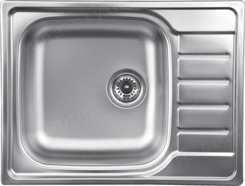 Кухонная мойка UKINOX Гранд GRL650.500 -GT8K 2L 65x50 стальная, стальной