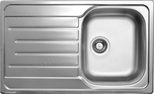 Кухонная мойка UKINOX Гранд GRP800.500 -GT8K 1R 80x50 стальная, хром