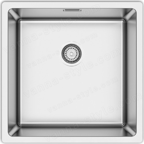 Кухонная мойка UKINOX Techno TEB400.400 -GT10P 40x40 стальная, брашированная сталь