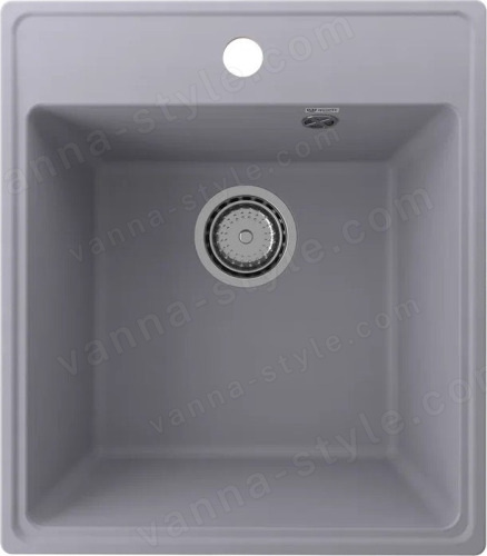 Кухонная мойка Ulgran Quartz forte Forte 425-05 43x49 из кварцевого композита, серый