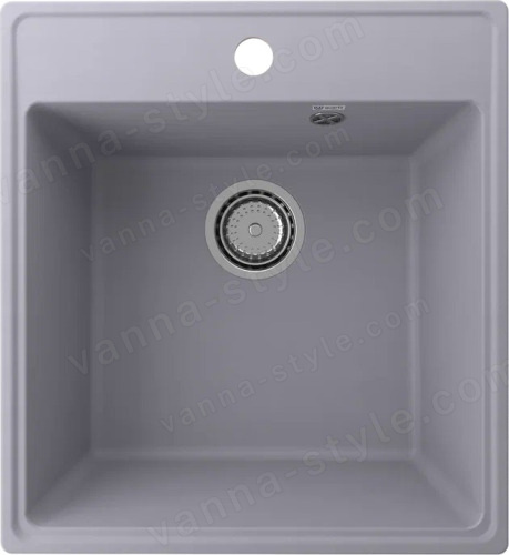 Кухонная мойка Ulgran Quartz forte Forte 460-05 46x50 из кварцевого композита, серый