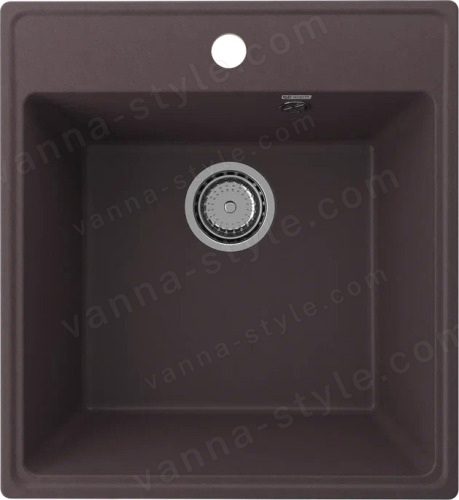 Кухонная мойка Ulgran Quartz forte Forte 460-06 46x50 из кварцевого композита, коричневый
