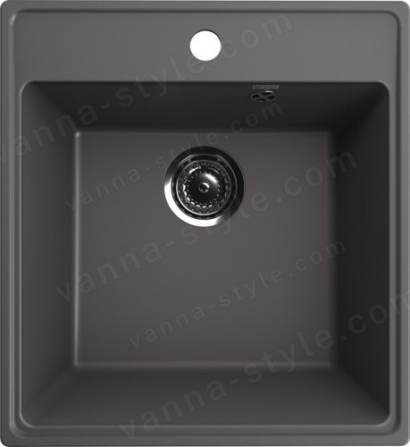 Кухонная мойка Ulgran Quartz forte Forte 460-09 46x50 из кварцевого композита, серый