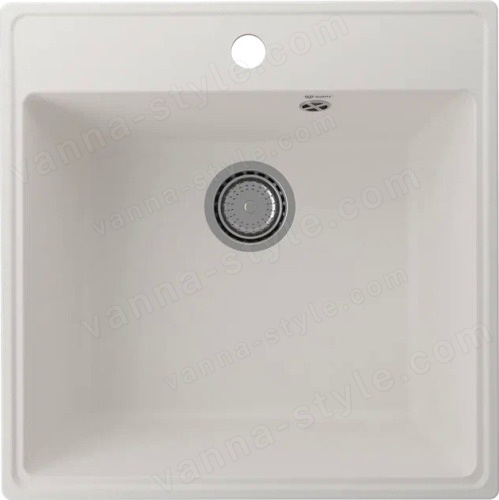 Кухонная мойка Ulgran Quartz forte Forte 505-01 51x51 из кварцевого композита, белый