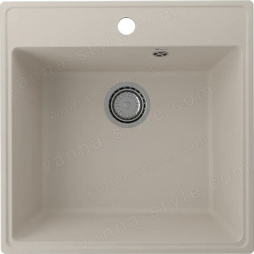 Кухонная мойка Ulgran Quartz forte Forte 505-02 51x51 из кварцевого композита, бежевый