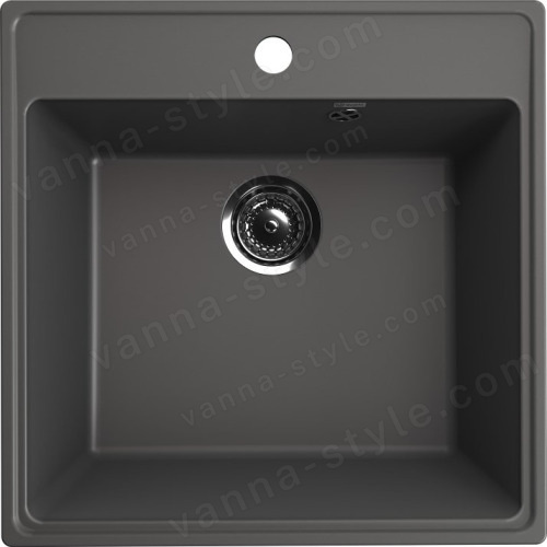 Кухонная мойка Ulgran Quartz forte Forte 505-09 51x51 из кварцевого композита, серый