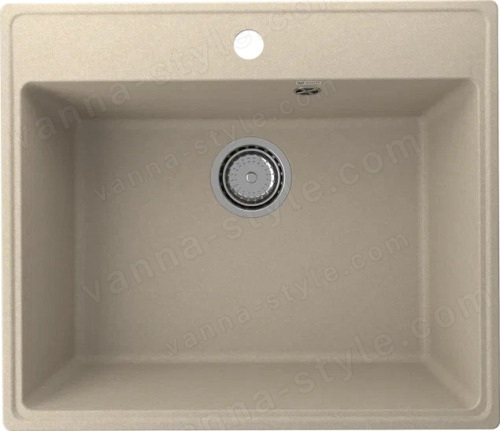 Кухонная мойка Ulgran Quartz forte Forte 580-03 58x50 из кварцевого композита, бежевый