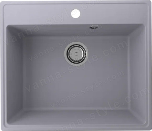 Кухонная мойка Ulgran Quartz forte Forte 580-05 58x50 из кварцевого композита, серый
