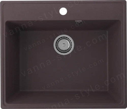 Кухонная мойка Ulgran Quartz forte Forte 580-06 58x50 из кварцевого композита, коричневый