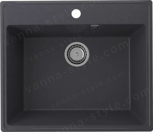 Кухонная мойка Ulgran Quartz forte Forte 580-08 58x50 из кварцевого композита, черный