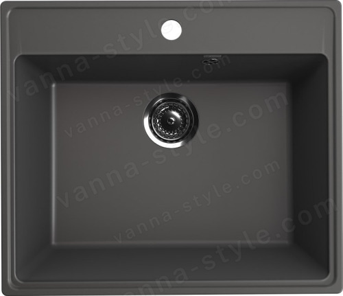 Кухонная мойка Ulgran Quartz forte Forte 580-09 58x50 из кварцевого композита, серый