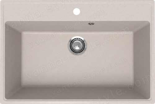 Кухонная мойка Ulgran Quartz forte Forte 760-10 76x51 из кварцевого композита, бежевый